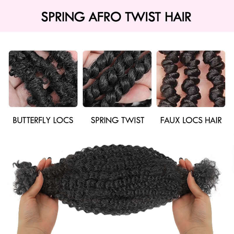 QVR Upgraded Kinky Bulk Natural Black hair 4a/3c Extensions - Image 14