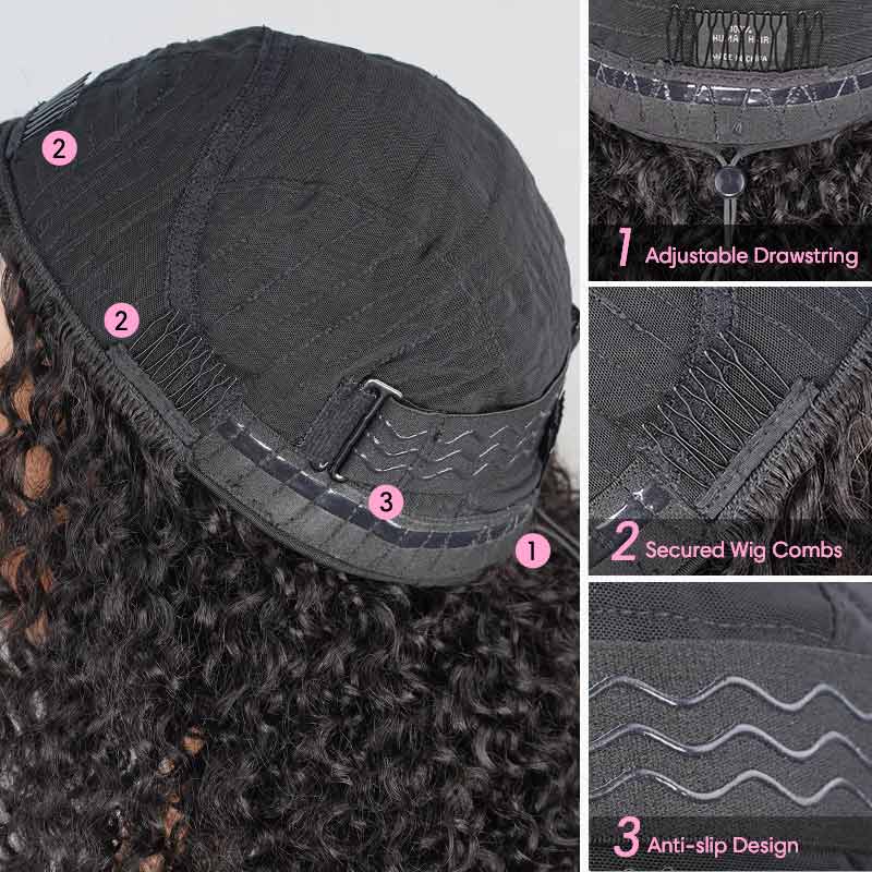 US Only|QVR #1B Twist Curly Half Wig - Image 12