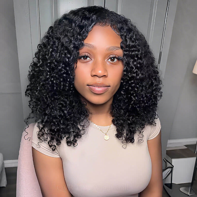 US Only|QVR #1B Twist Curly Half Wig - Image 4
