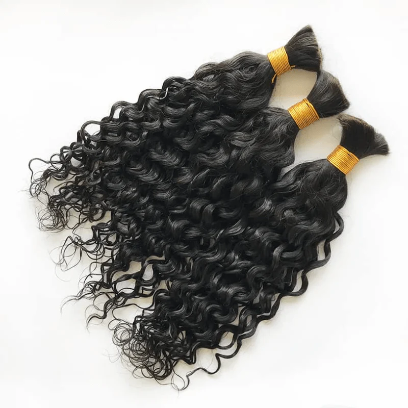 US Only|QVR #1B Water Wave Bulk Braiding Hair - Image 10
