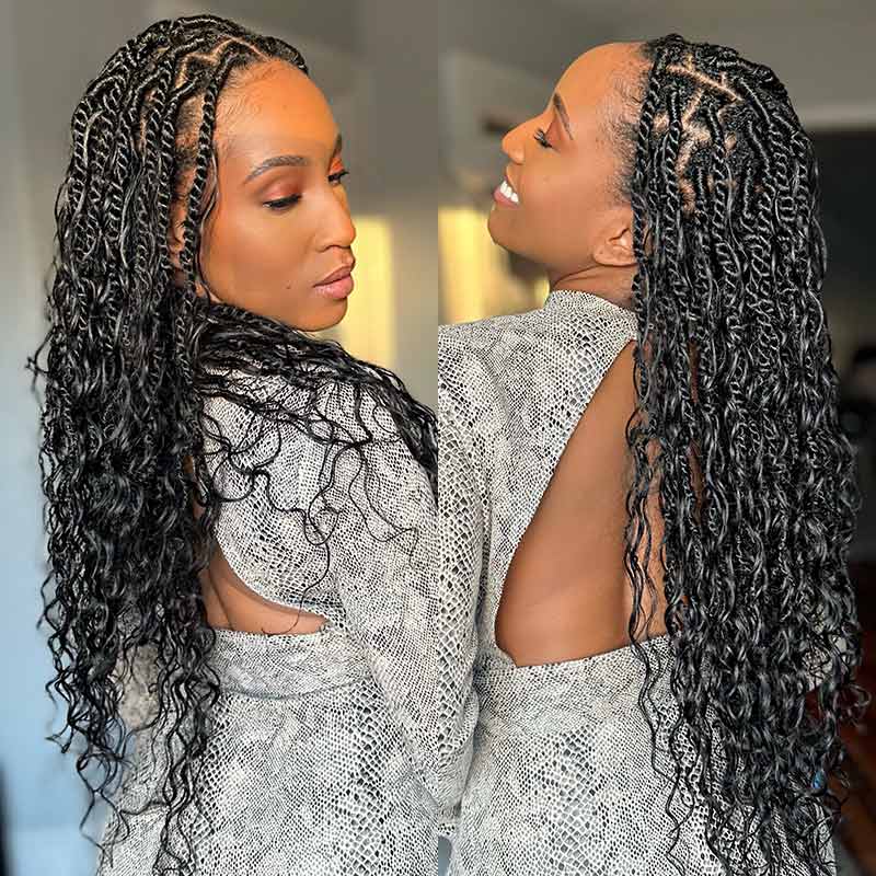US Only|QVR #1B Water Wave Bulk Braiding Hair - Image 7