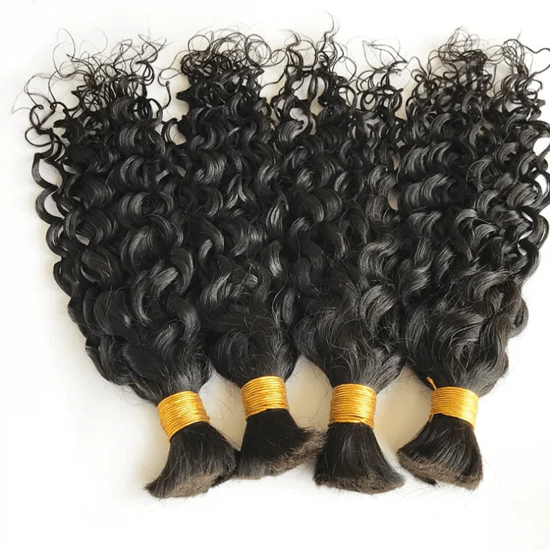 US Only|QVR #1B Water Wave Bulk Braiding Hair - Image 9
