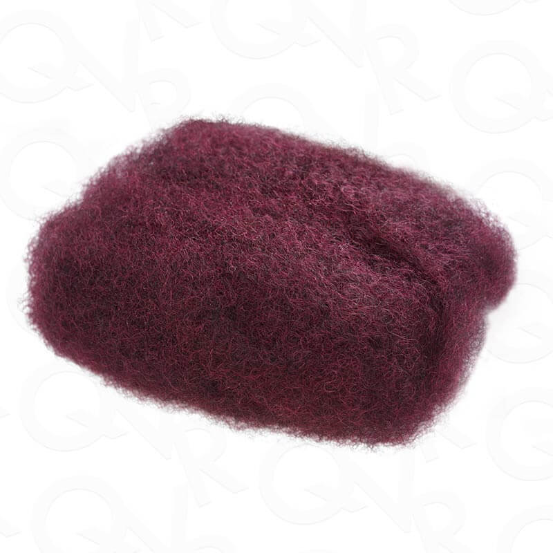 QVR 1 Pack #1B/99J/Burgundy Afro Kinky Bulk Human Hair - Image 4