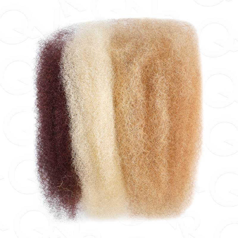 QVR 1 Pack Two Colors #6/SOrange4 Afro Kinky Bulk Human Hair - Image 6