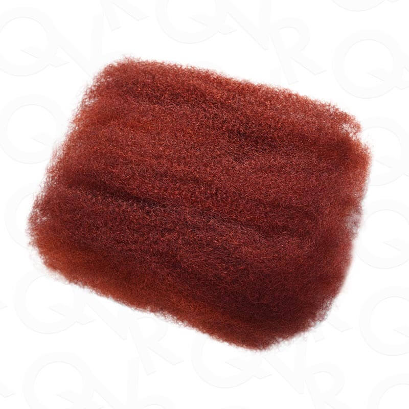 QVR 1 Pack Reddish Brown Color Afro Kinky Bulk Human Hair - Image 8