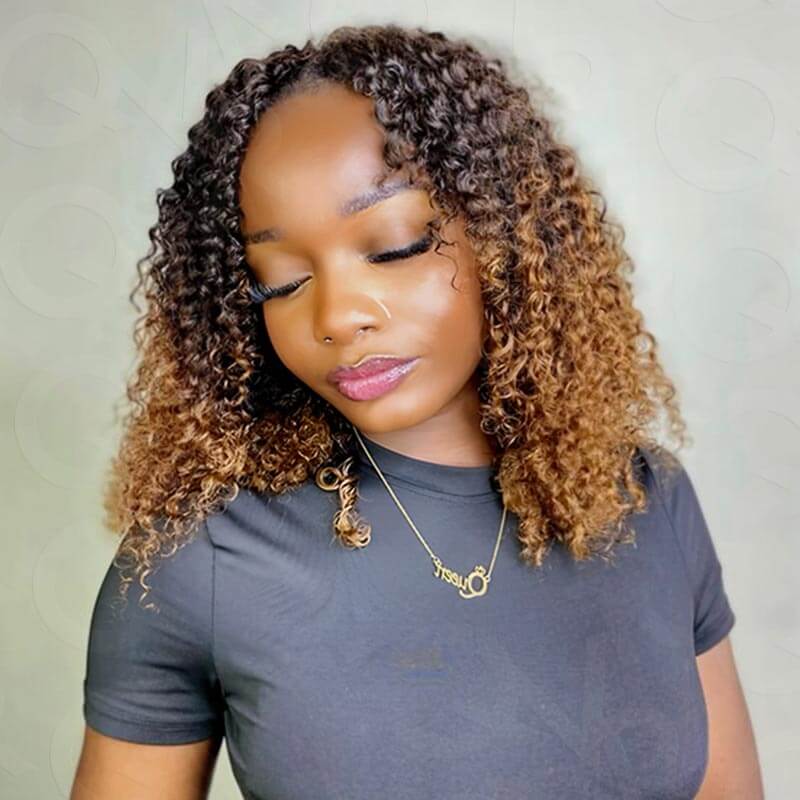 US Only|QVR #T2/30 Small Kinky Curly Feather Crochet Human Hair - Image 4