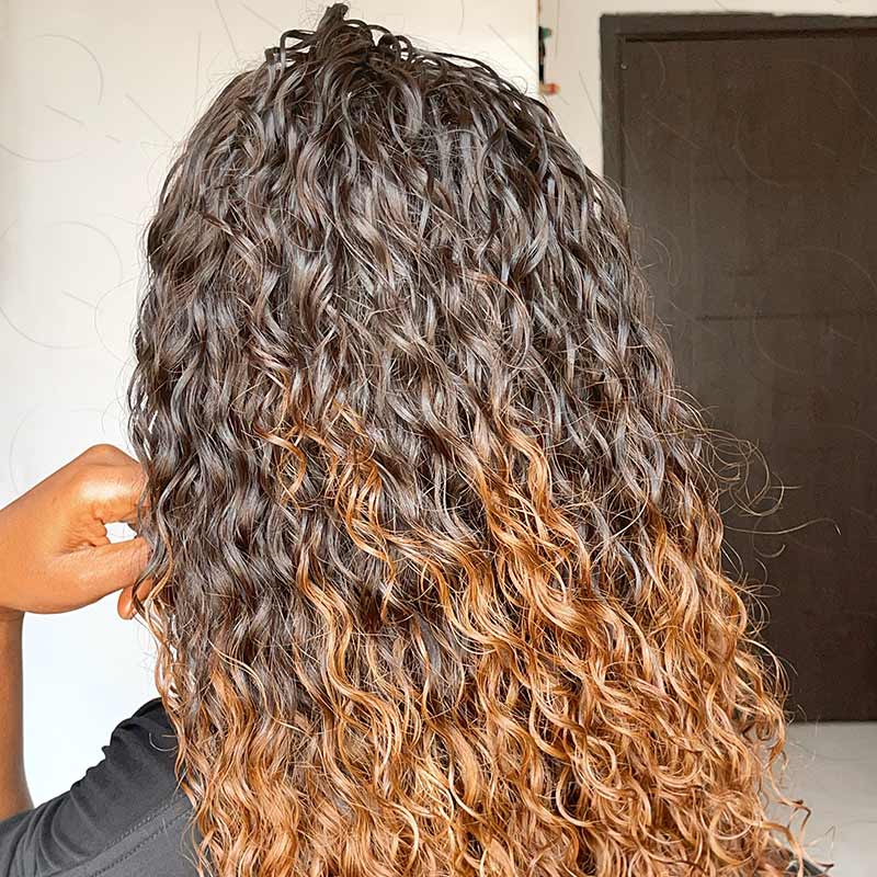 US Only|QVR #T2/30 Water Wave Feather Crochet Human Hair - Image 3