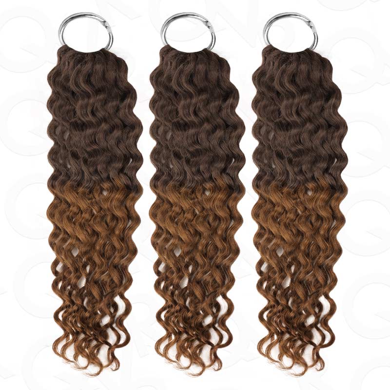 US Only|QVR #T2/30 Water Wave Feather Crochet Human Hair - Image 6