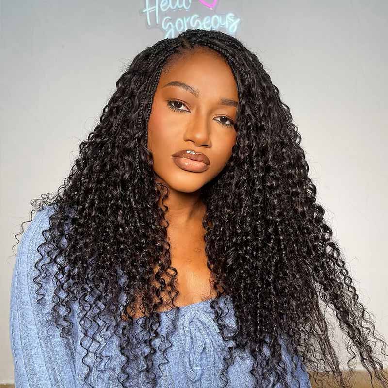 QVR Water Wave Bulk Hair Extensions for Boho Knotless Braiding - Image 6