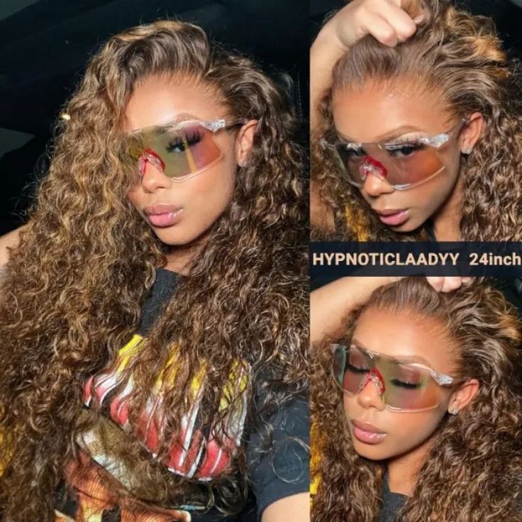 QVR Glueless Pre-cut 4x6 HD Lace Closure Human Hair Wigs Water Wave Piano Highlights Ombre Hair Wear and Go Wigs - Image 5