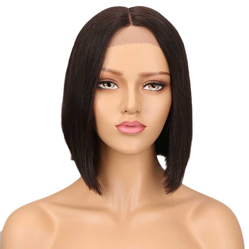 QVR Lace Front Human Hair Wigs 10" Bob Wig | LYNA - Image 6